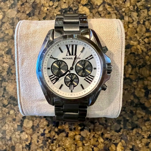 Michael Kors Other - Michael Kors Men’s Gunmetal Ion-Plated Bradshaw Watch